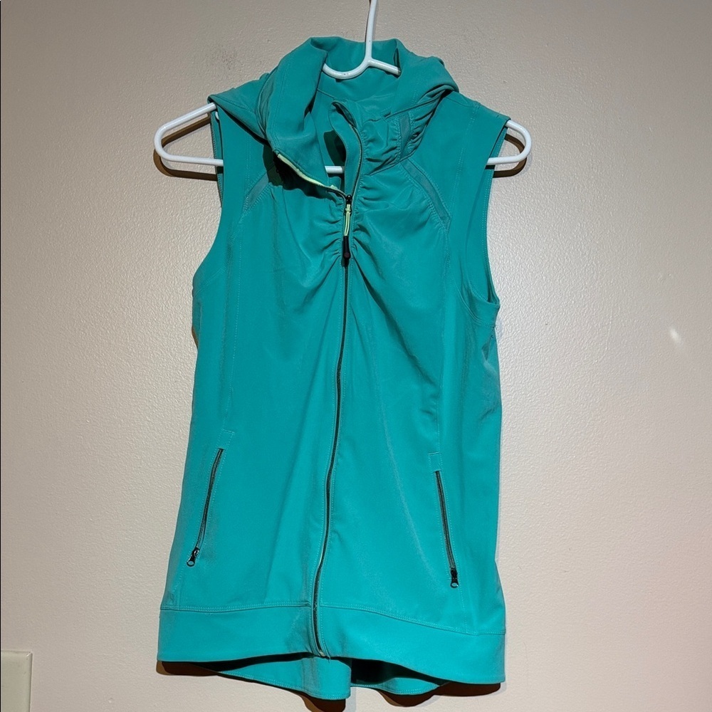 Tangerine Turquoise Zip-Up Vest
